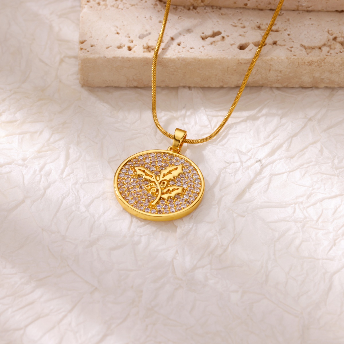 Zircon Flower Necklaces For Wo - Birth Flower Necklace 리뷰 및 가격