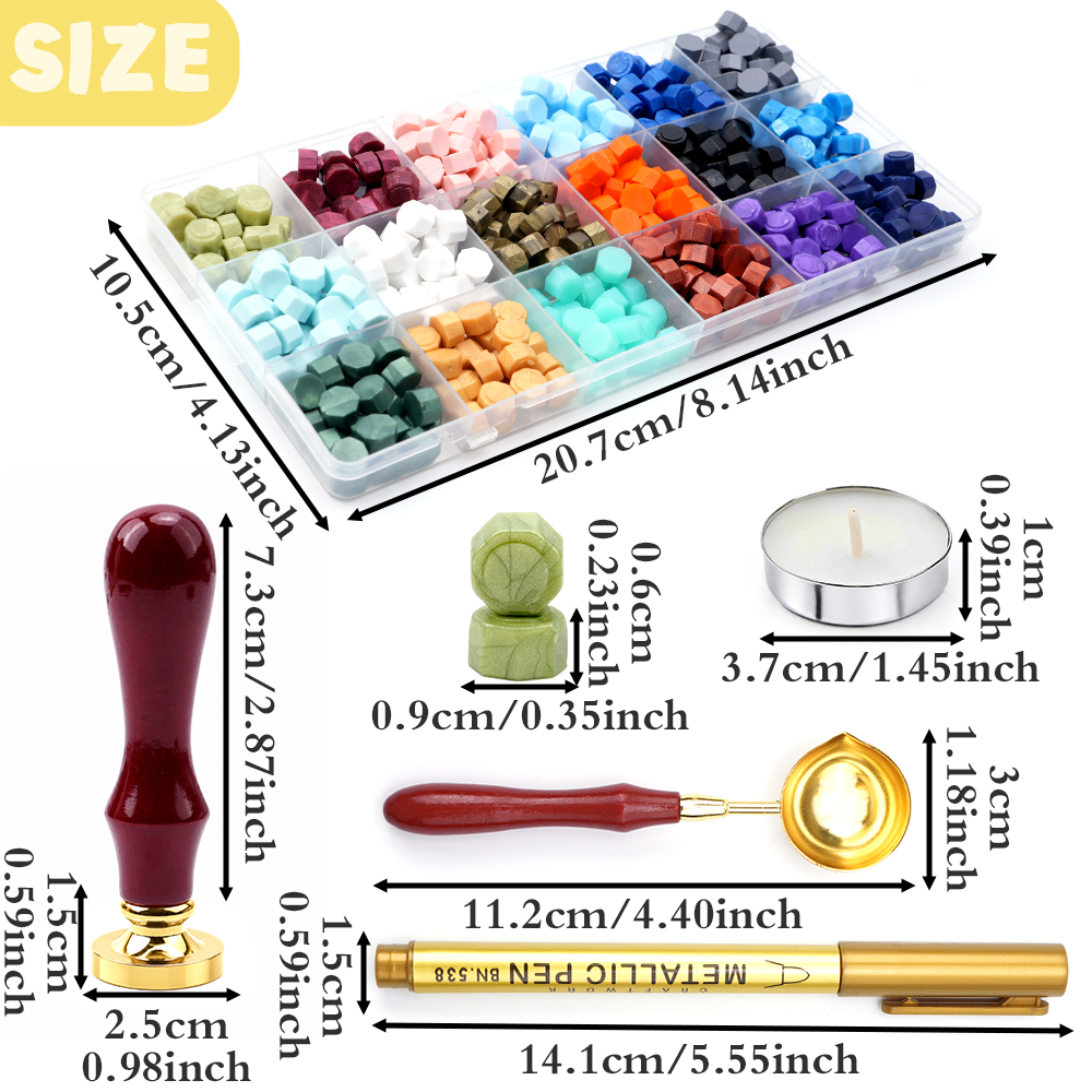 Letter M Wax Seal Stamp Kit wi - Wax Seal Letter Kit 리뷰 및 가격