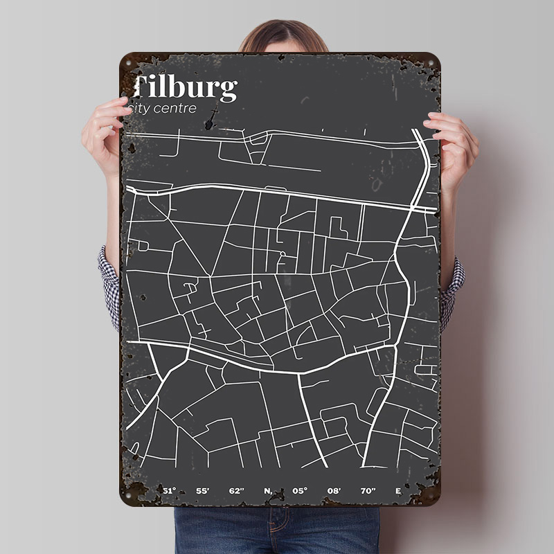 Tilburg City Centre Map Printe - Custom Map Poster 리뷰 및 가격