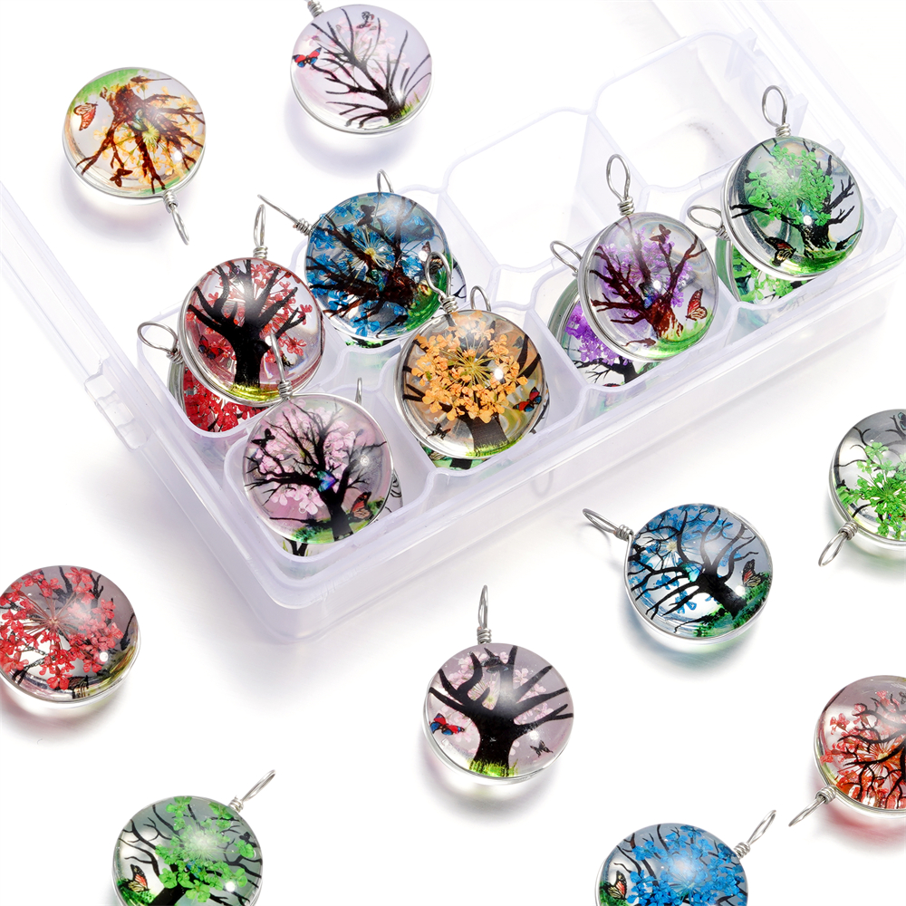 5pcs/lot 20x29mm Jewelry Cryst - Birth Flower Necklace 리뷰 및 가격
