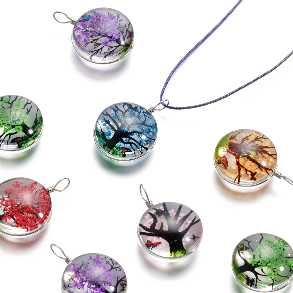 5pcs/lot 20x29mm Jewelry Cryst - Birth Flower Necklace 리뷰 및 가격