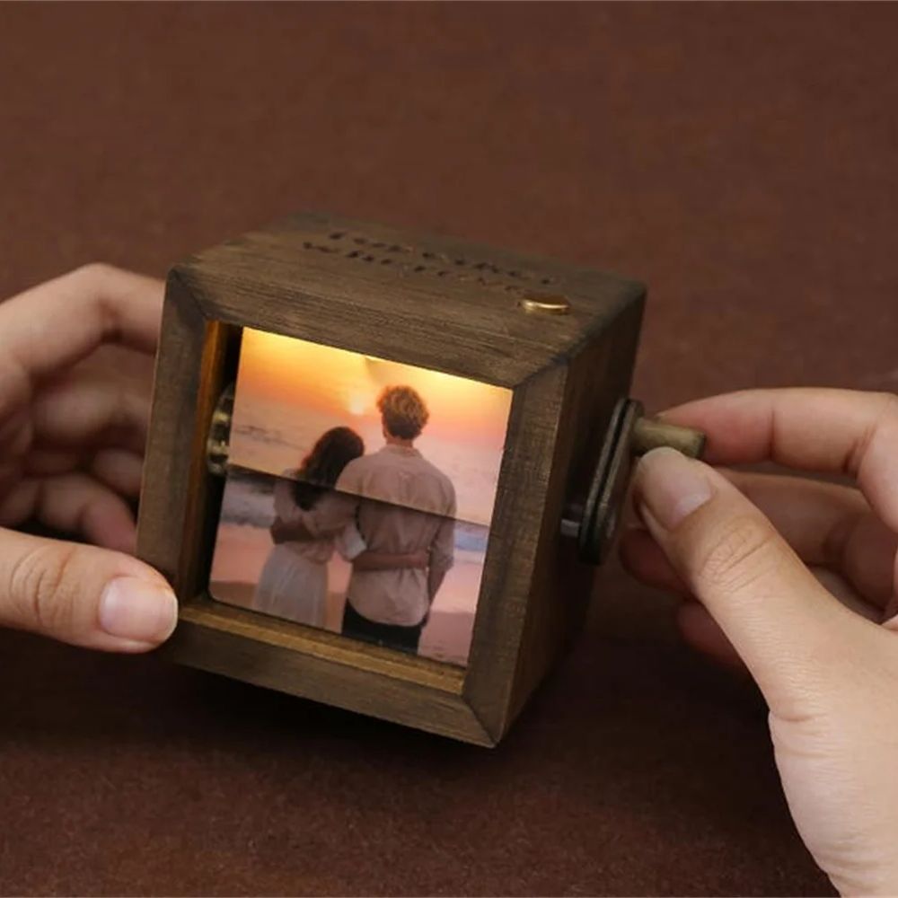 Custom Flipbook Photo Frame Pe - Engraved Wood Frame 리뷰 및 가격