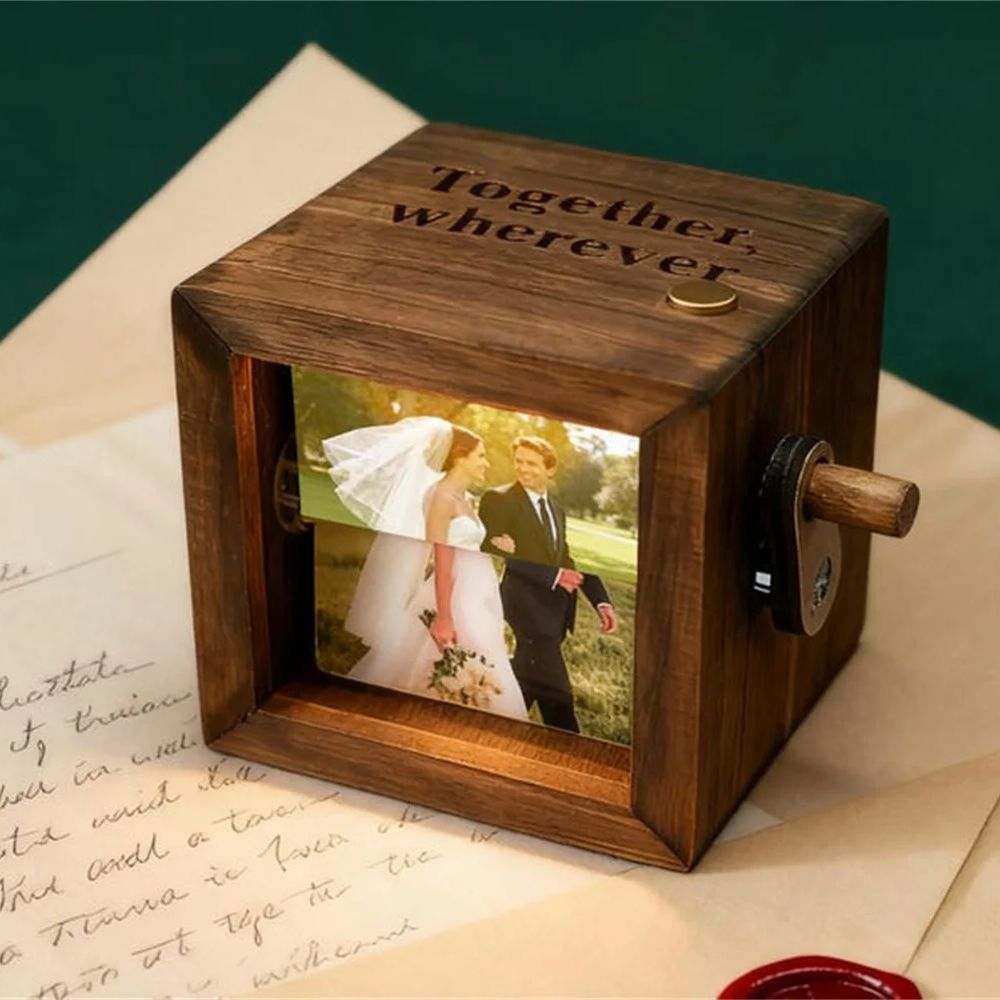 Custom Flipbook Photo Frame Pe - Engraved Wood Frame 리뷰 및 가격