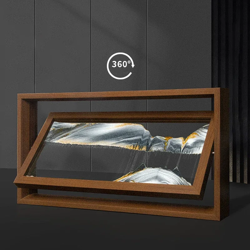 3D Rotatable Sandscape Moving  - Engraved Wood Frame 리뷰 및 가격