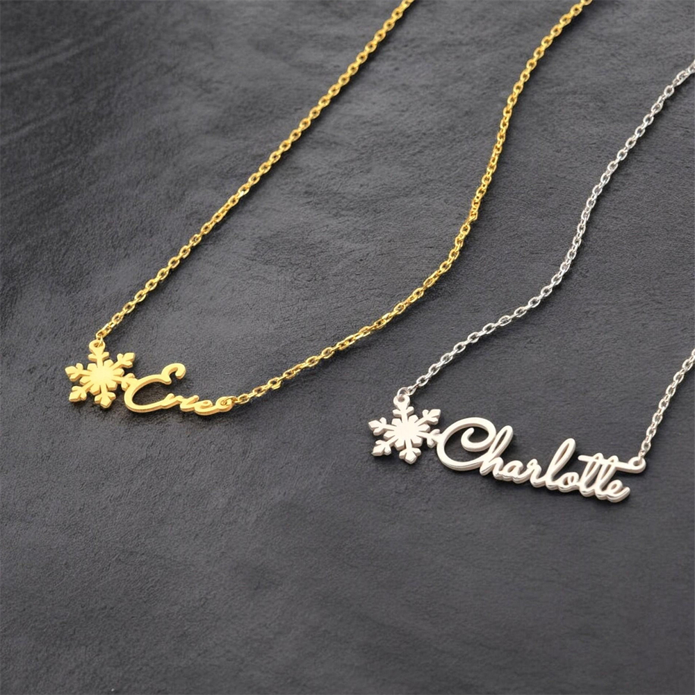 Custom Simple Name Necklace St - Birth Flower Necklace 리뷰 및 가격