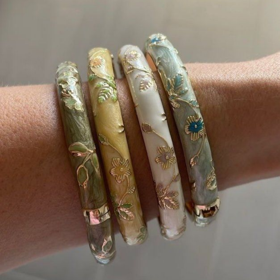 4 small floral bracelets ename - Coordinates Bracelet 리뷰 및 가격