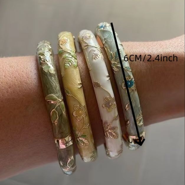 4 small floral bracelets ename - Coordinates Bracelet 리뷰 및 가격
