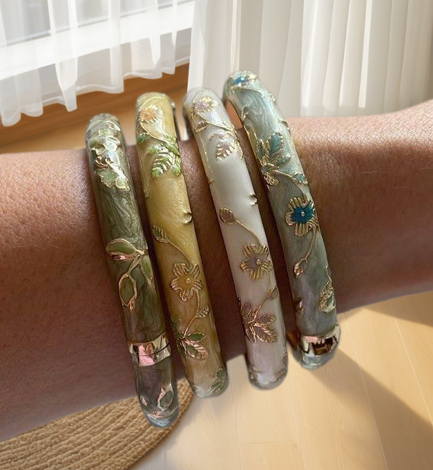 4 small floral bracelets ename - Coordinates Bracelet 리뷰 및 가격