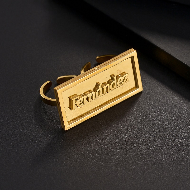 Fashion Custom Name Rings Stai - Initial Ring Custom 리뷰 및 가격