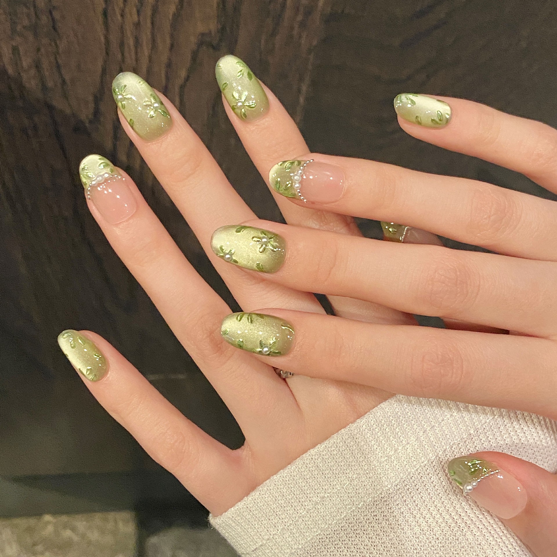 10pcs Handmade Press on Nails  - Pressed Flower Art 리뷰 및 가격