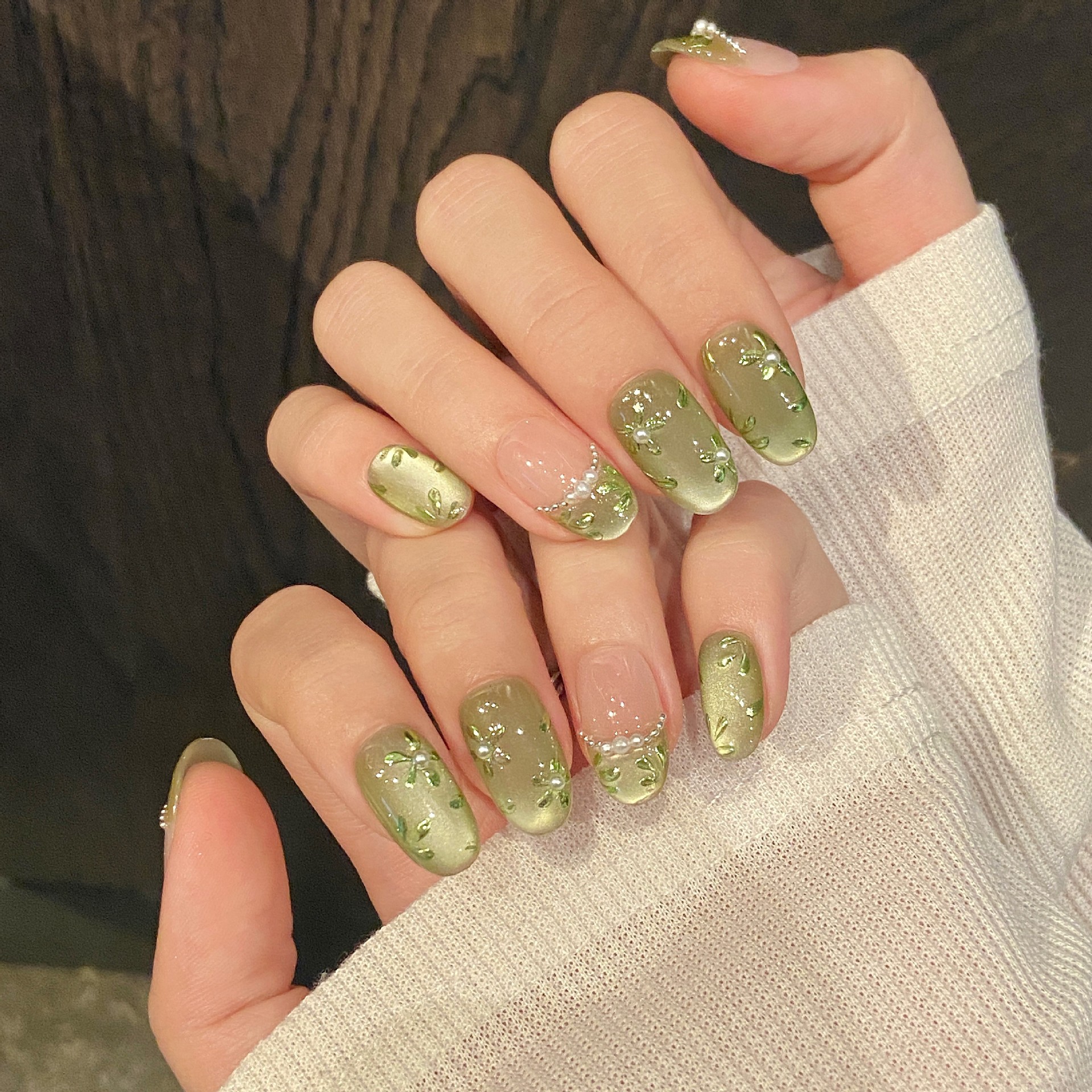 10pcs Handmade Press on Nails  - Pressed Flower Art 리뷰 및 가격