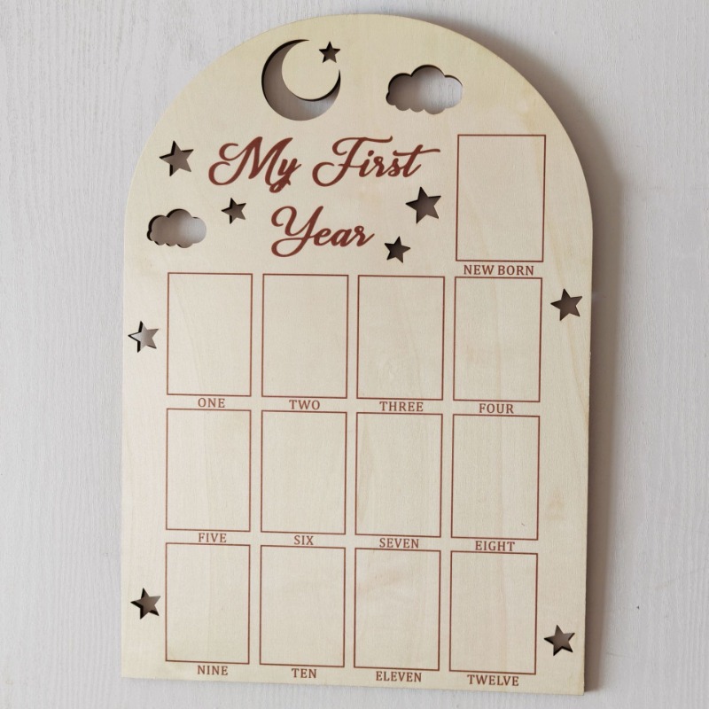 Wooden Baby Commemorative Phot - Engraved Wood Frame 리뷰 및 가격