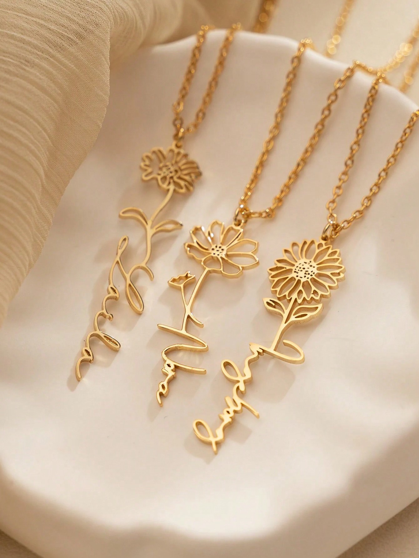 Custom 12Month Flower of Birth - Birth Flower Necklace 리뷰 및 가격