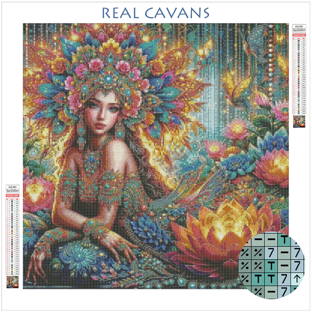 Momoart Diamond Mosaic Woman R - Photo Mosaic Print 리뷰 및 가격