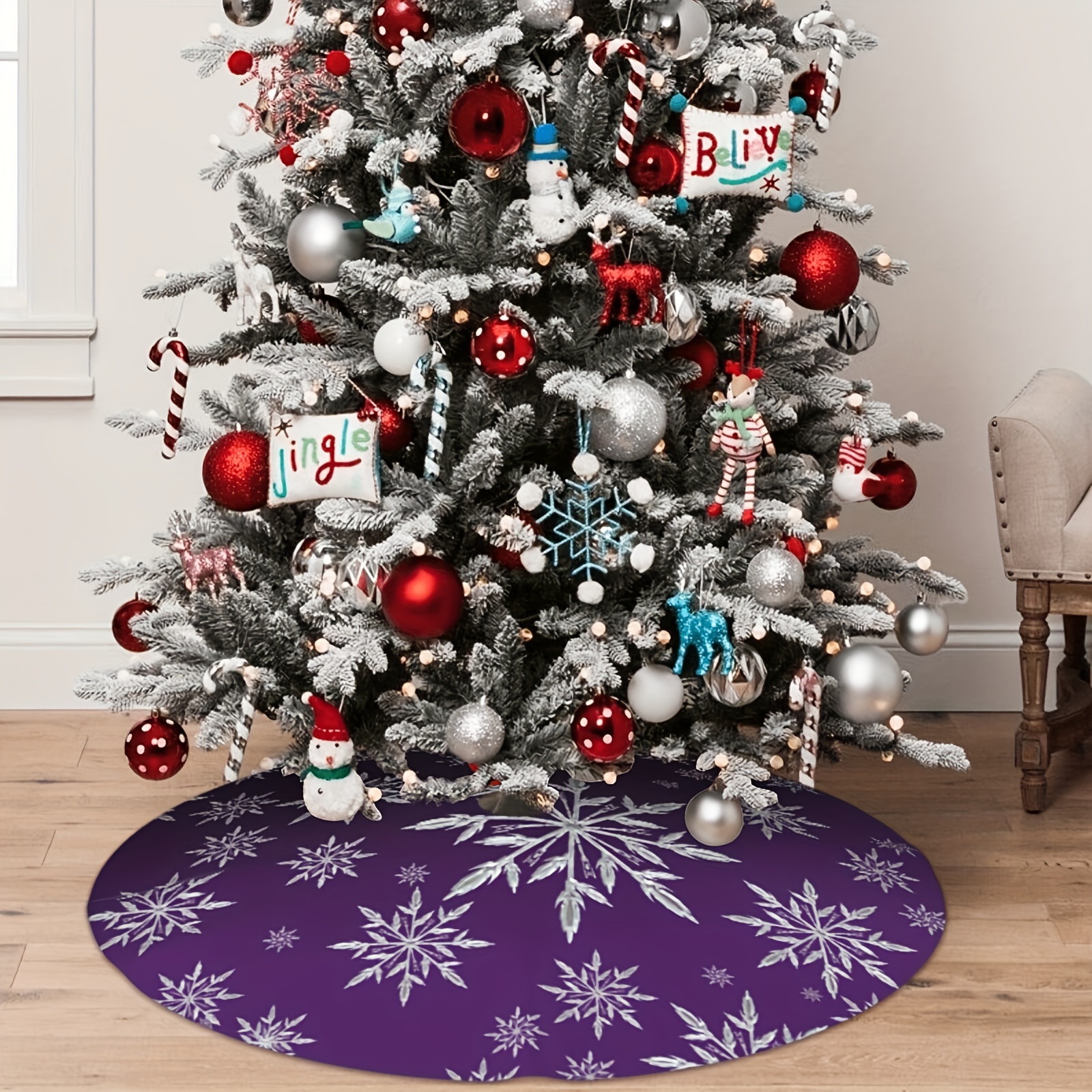 VIKAMA Deep Purple Snowflake P - Family Tree Print 리뷰 및 가격