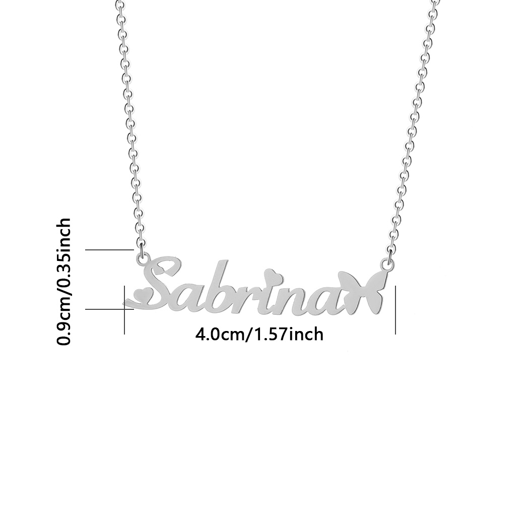 1pc Personalized Butterfly Nam - Name Necklace Custom 리뷰 및 가격
