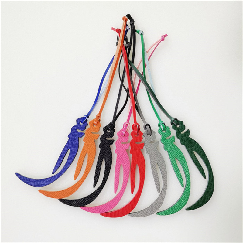 Natural Leather Keychain with  - Monogram Keychain Leather 리뷰 및 가격