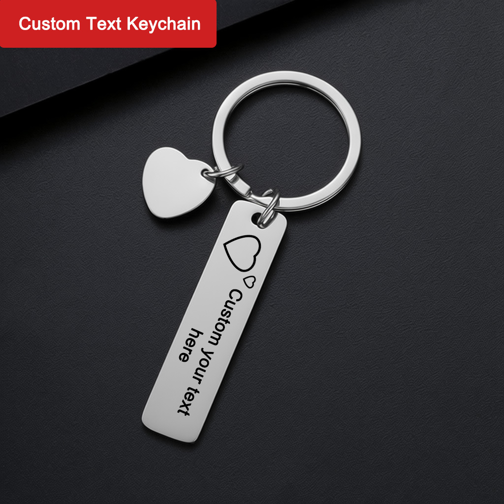Custom Text Keychain Personali - Initial Ring Custom 리뷰 및 가격