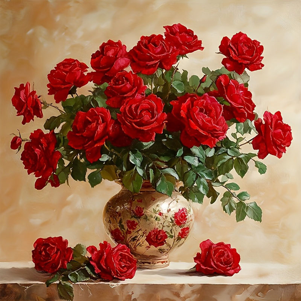 Rose Diamond Painting Full Squ - Photo Mosaic Print 리뷰 및 가격