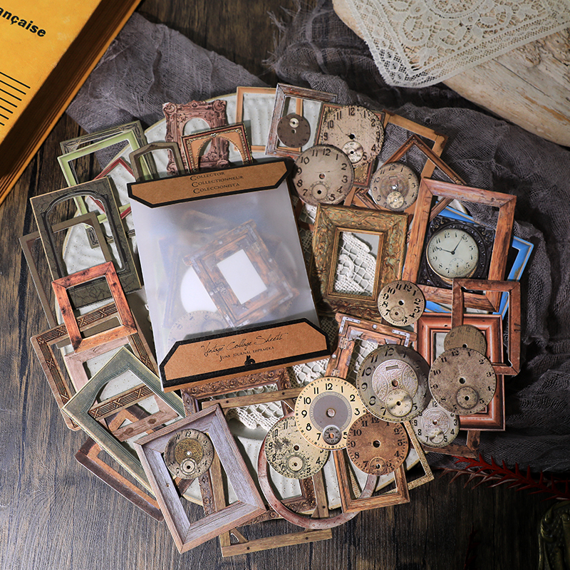 32pcs Vintage Embossed Photo F - Engraved Wood Frame 리뷰 및 가격