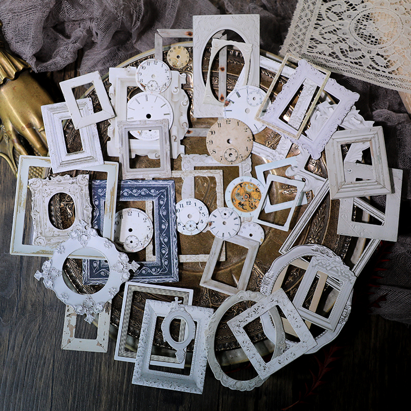 32pcs Vintage Embossed Photo F - Engraved Wood Frame 리뷰 및 가격