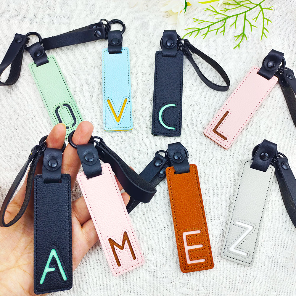 Classic Pu Leather Keychain A- - Monogram Keychain Leather 리뷰 및 가격