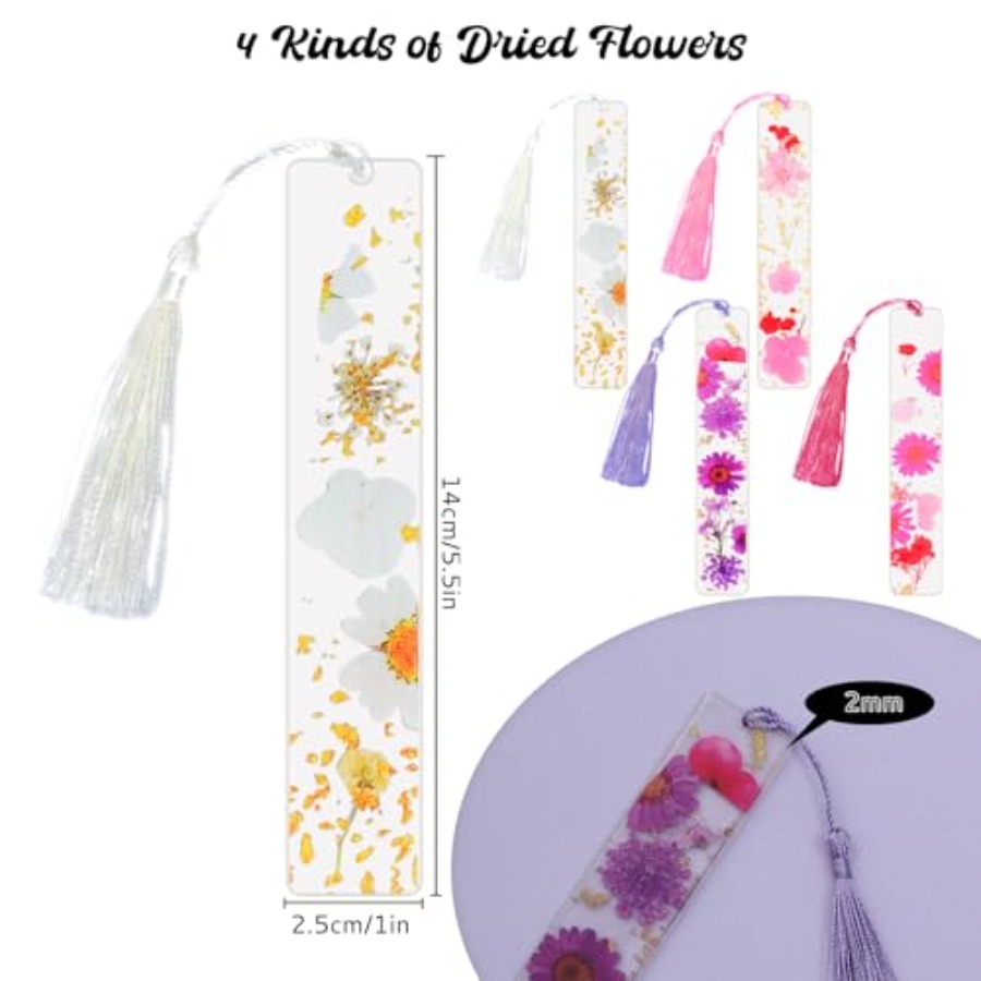 Latest Arrival4Pcs Bookmarks f - Dried Flower Bookmark 리뷰 및 가격