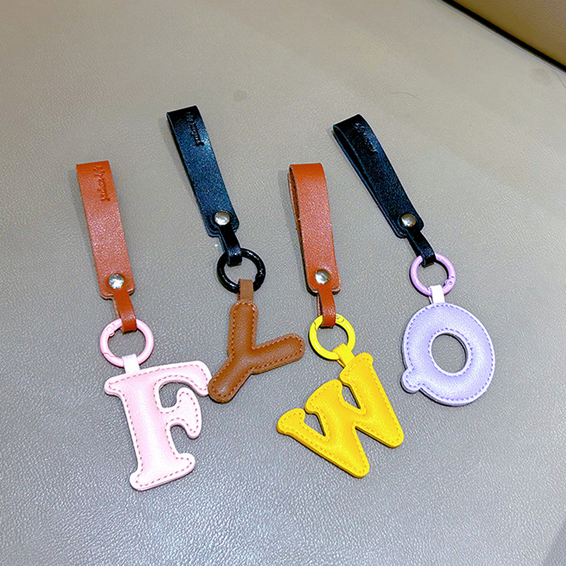 A To Z PU Leather Initial Lett - Monogram Keychain Leather 리뷰 및 가격