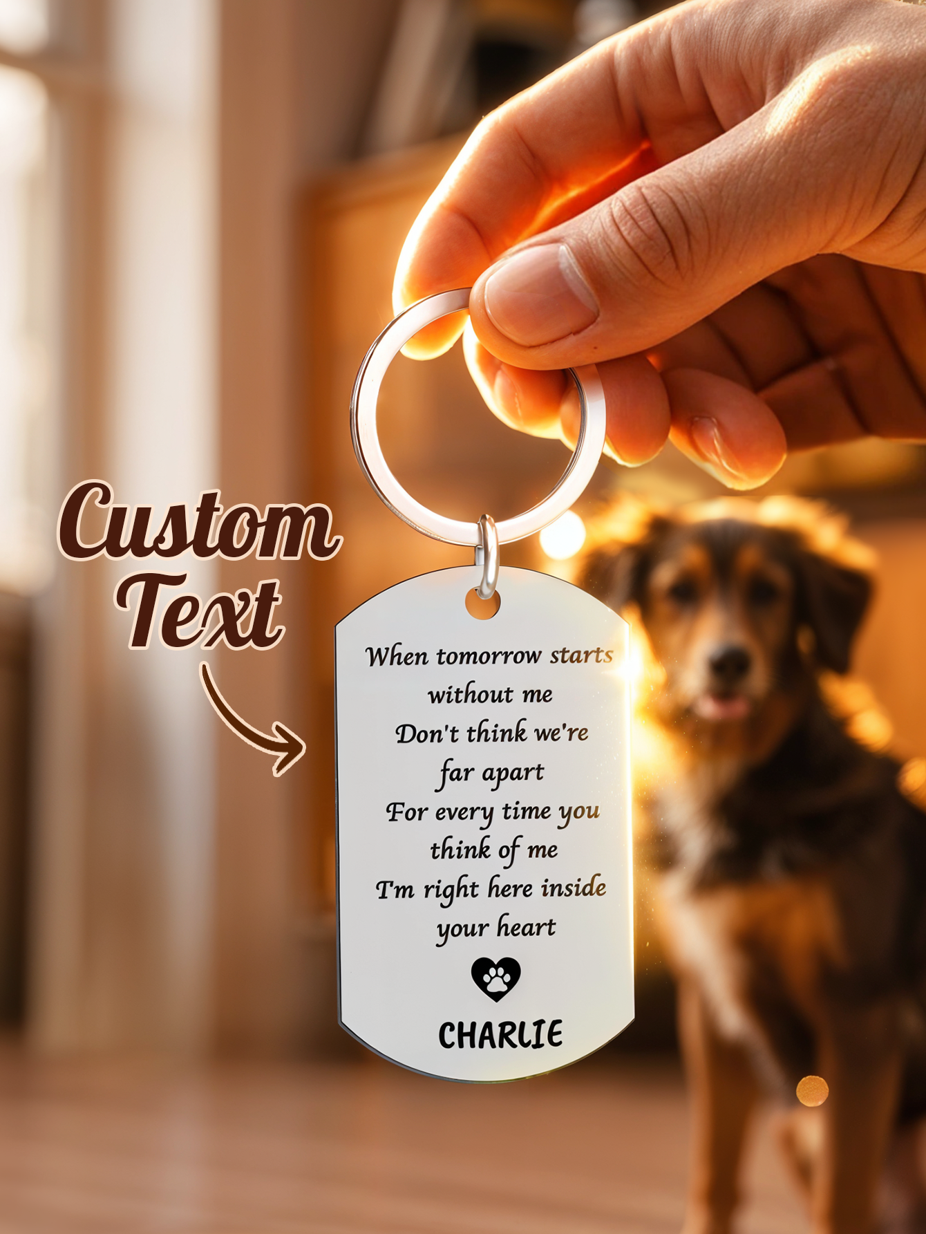 Personalized Pet Photo Keychai - Pet Portrait Custom 리뷰 및 가격
