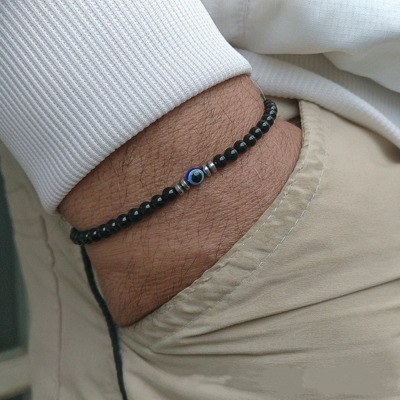 Trendy 4mm Obsidian Hematite N - Coordinates Bracelet 리뷰 및 가격