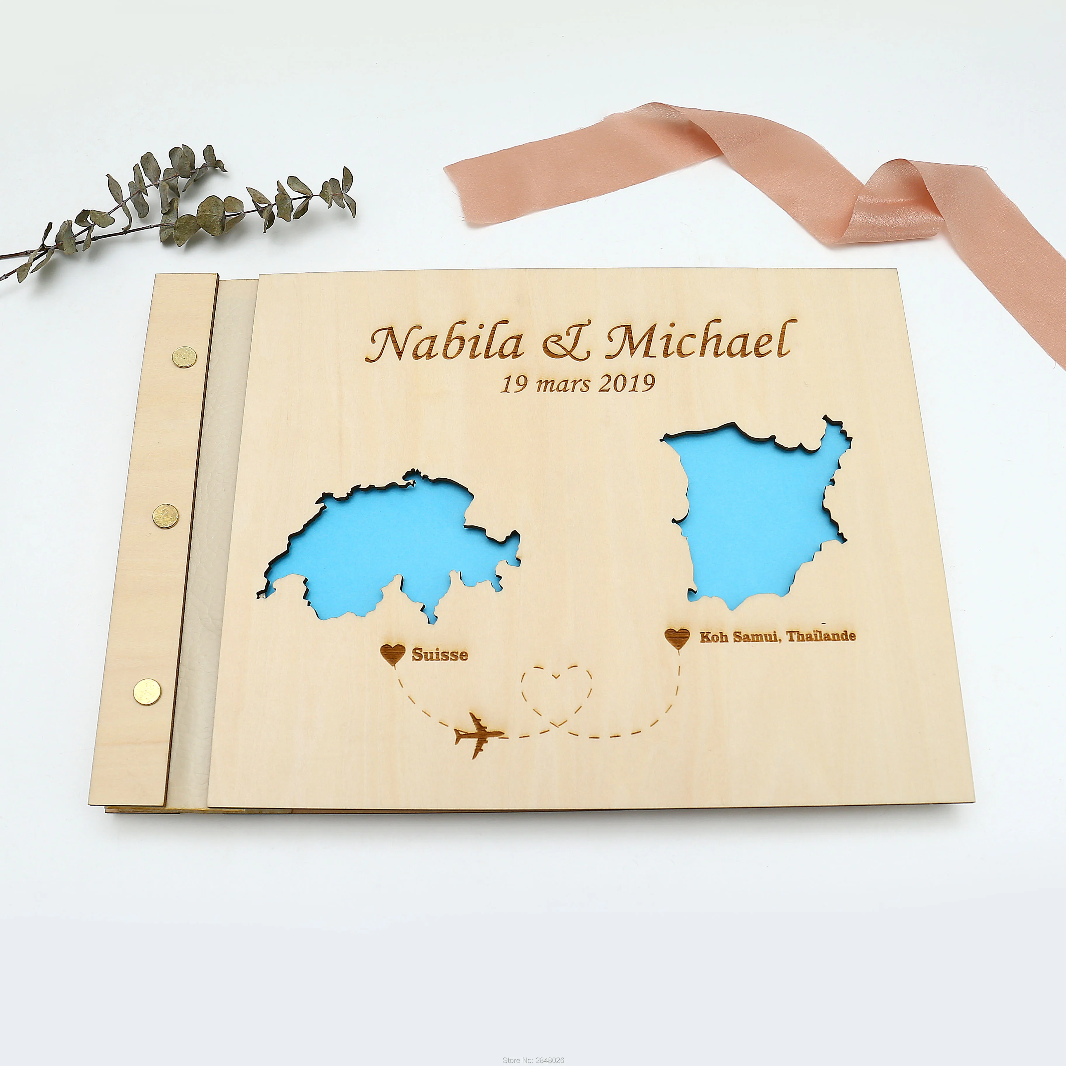 Rustic engraved wedding guestb - Custom Star Map 리뷰 및 가격