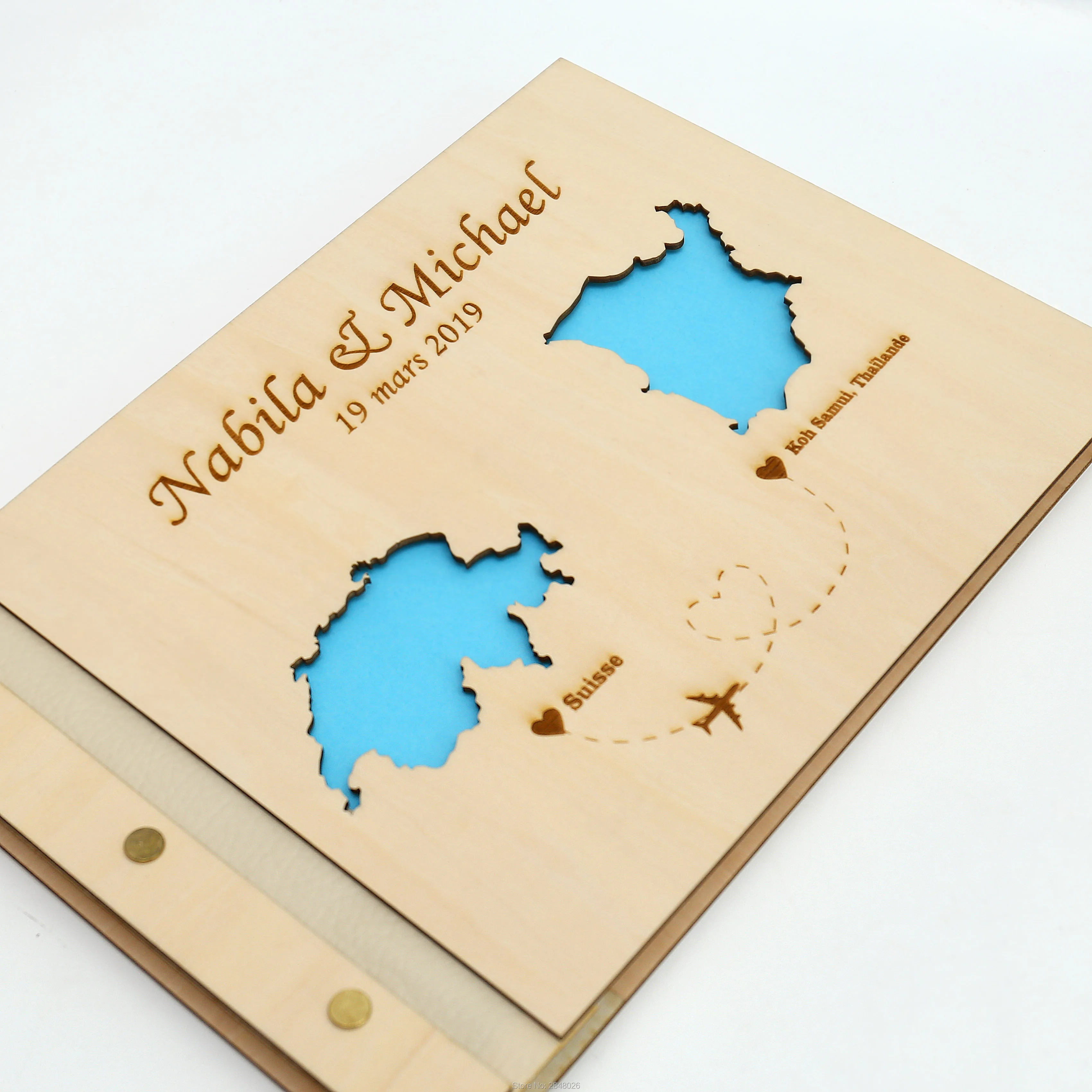 Rustic engraved wedding guestb - Custom Star Map 리뷰 및 가격