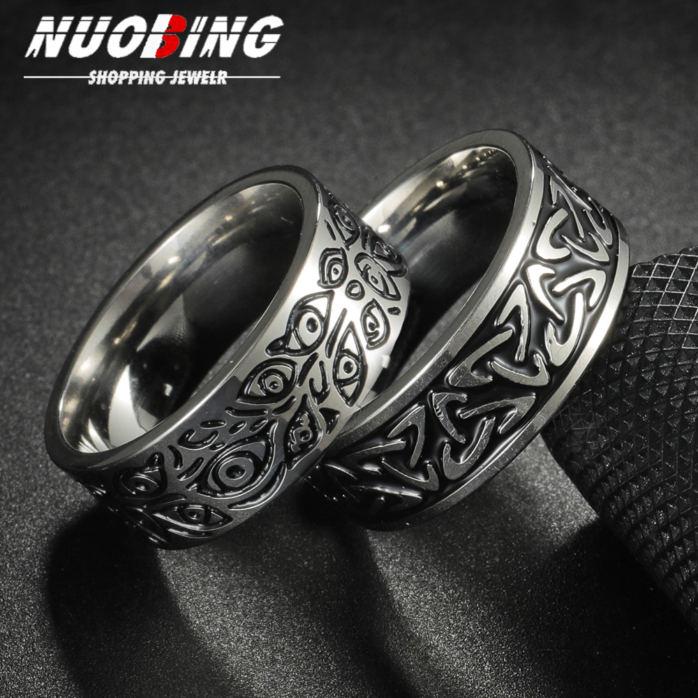 Retro Titanium Steel Ring With - Initial Ring Custom 리뷰 및 가격