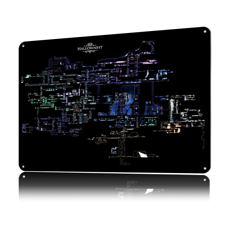 Hollow Knight Hallownest Map L - Custom Map Poster 리뷰 및 가격