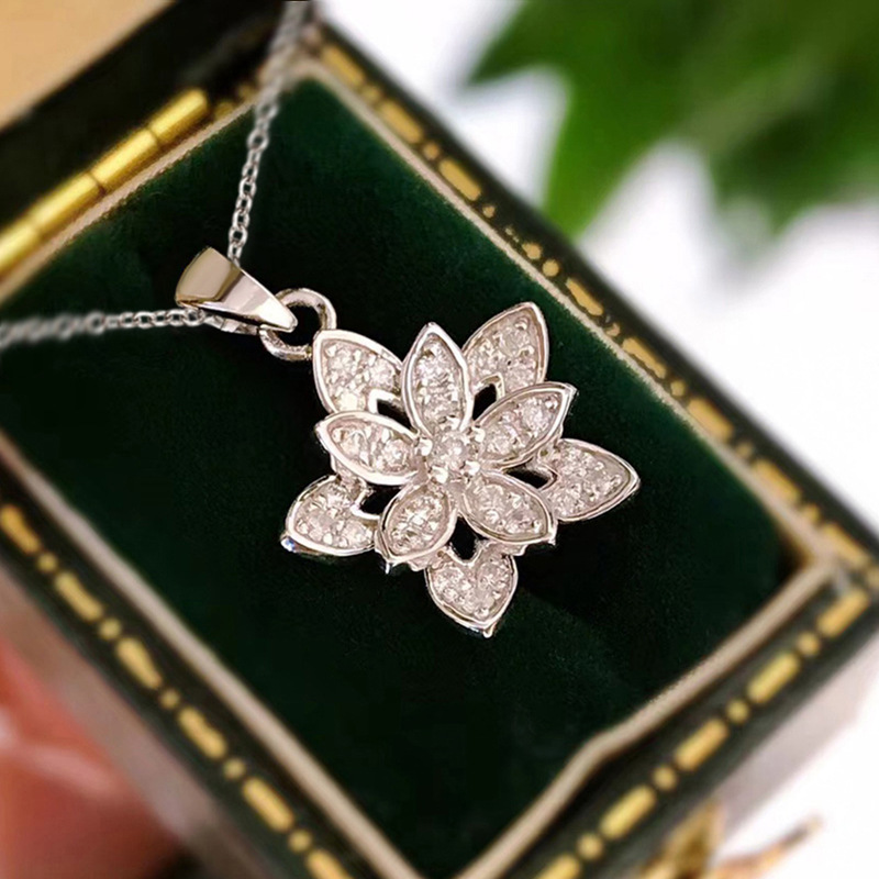 925 Sterling Silver Flower Nec - Birth Flower Necklace 리뷰 및 가격