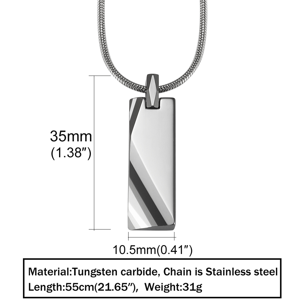 Tungsten Carbide Pendants Men  - Name Necklace Custom 리뷰 및 가격