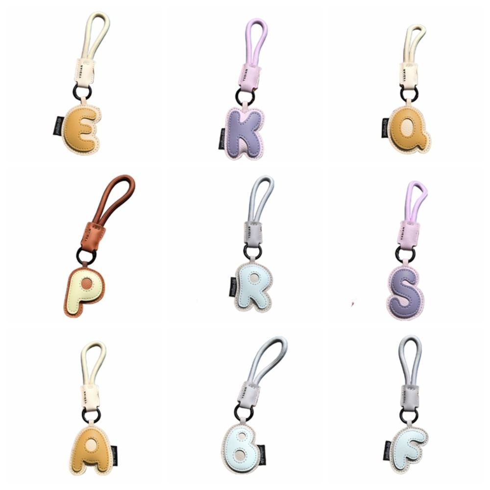 Sweet 26 Letter Keychain PU Le - Monogram Keychain Leather 리뷰 및 가격