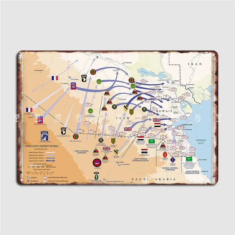 Operation Desert Storms Ground - Custom Map Poster 리뷰 및 가격