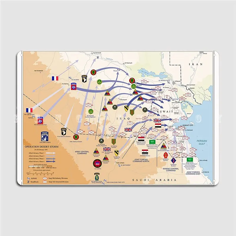 Operation Desert Storms Ground - Custom Map Poster 리뷰 및 가격