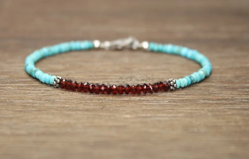 Garnet & Sleeping Beauty Turqu - Coordinates Bracelet 리뷰 및 가격