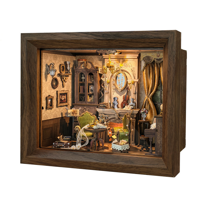 DIY Wooden Miniature Model Kit - Engraved Wood Frame 리뷰 및 가격